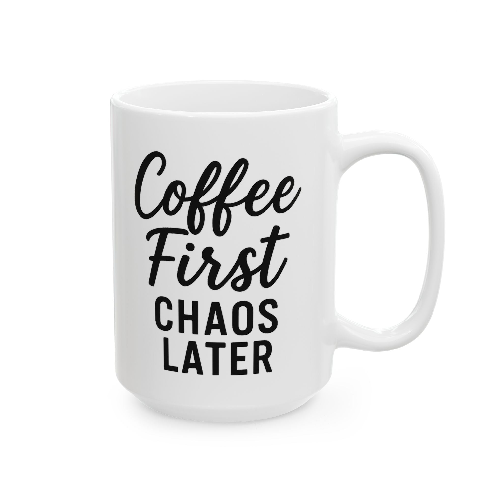 Coffee First Ceramic Mug - Perfect for Coffee Lovers, Gift for Birthdays, Christmas, Housewarming, Everyday Use